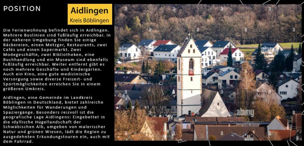 Willkommen Im Casa Felice, Der Wohlfuehl Oase Mit Balkon, 4 Betten Und Homeoffice Platz Aidlingen Exterior foto